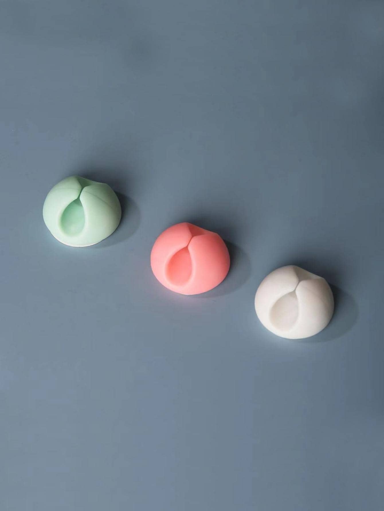 3 pezzi colore casuale rotondo Cavo dati silicone Cavo dati per casa