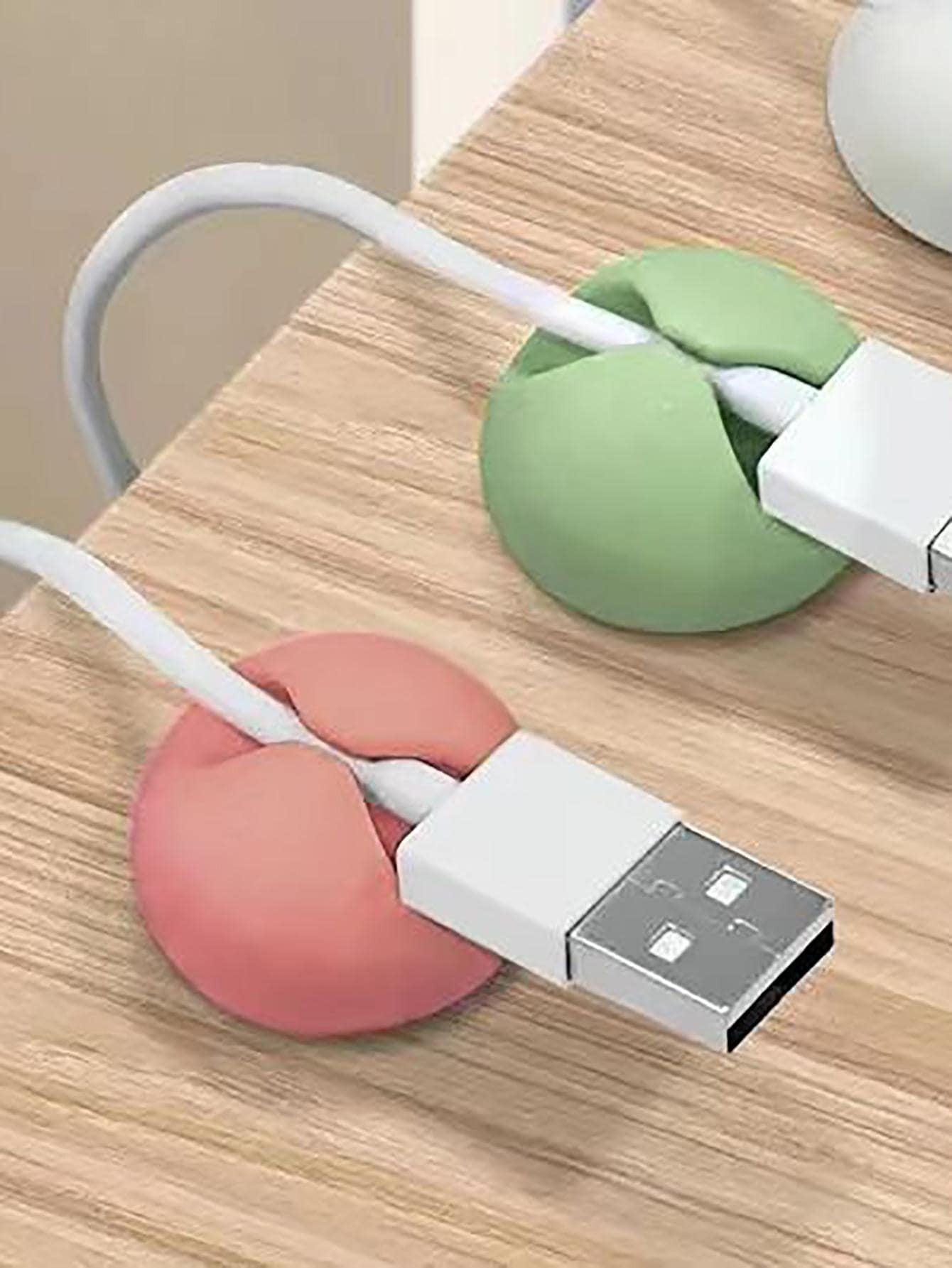 3 pezzi colore casuale rotondo Cavo dati silicone Cavo dati per casa