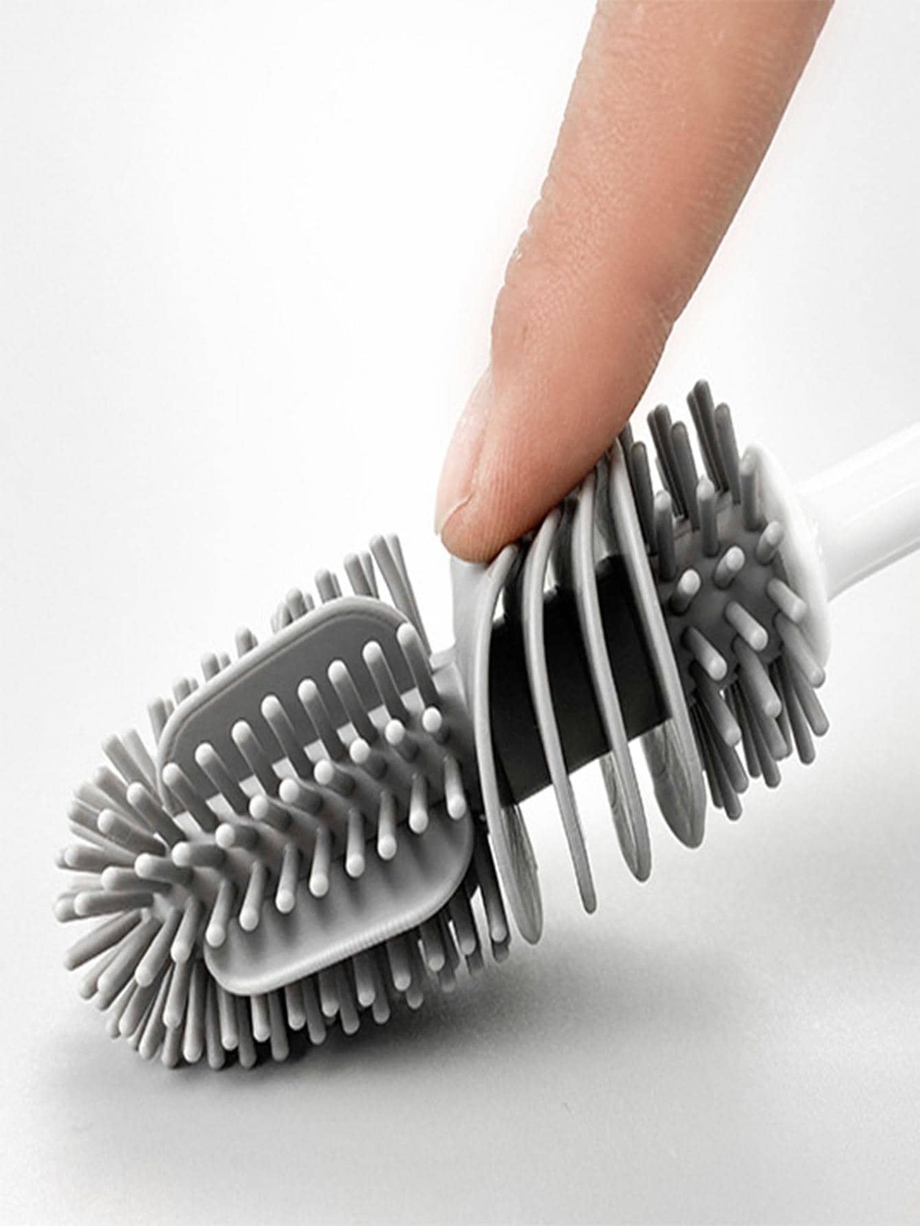 1 spazzola per la pulizia della tazza in TPR, spazzola per la pulizia multifunzione bicolore con manico lungo per la casa, cucina, bagno, casa, articoli per la casa