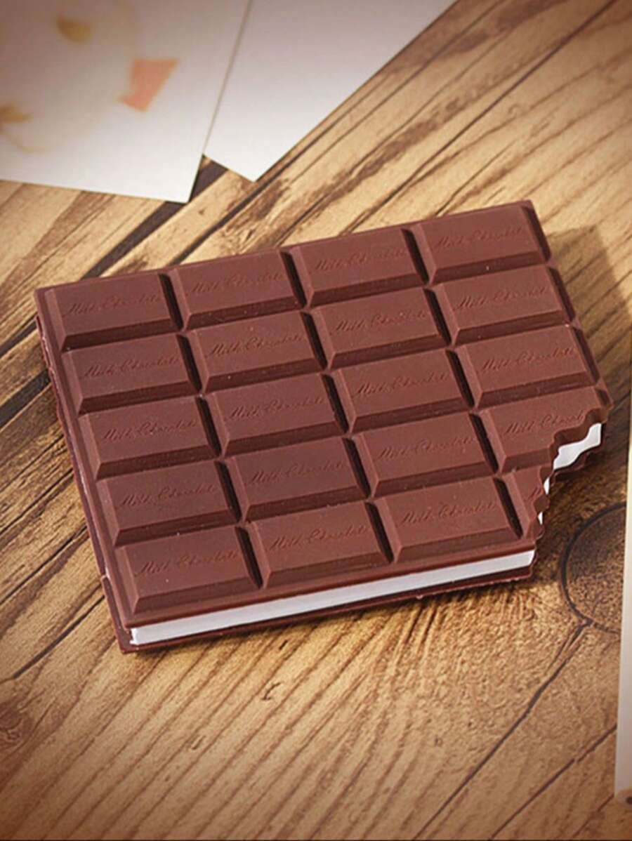 set di cancelleria a tema cioccolato con blocco note, penna a sfera, gomma da cancellare, forniture per il ritorno a scuola