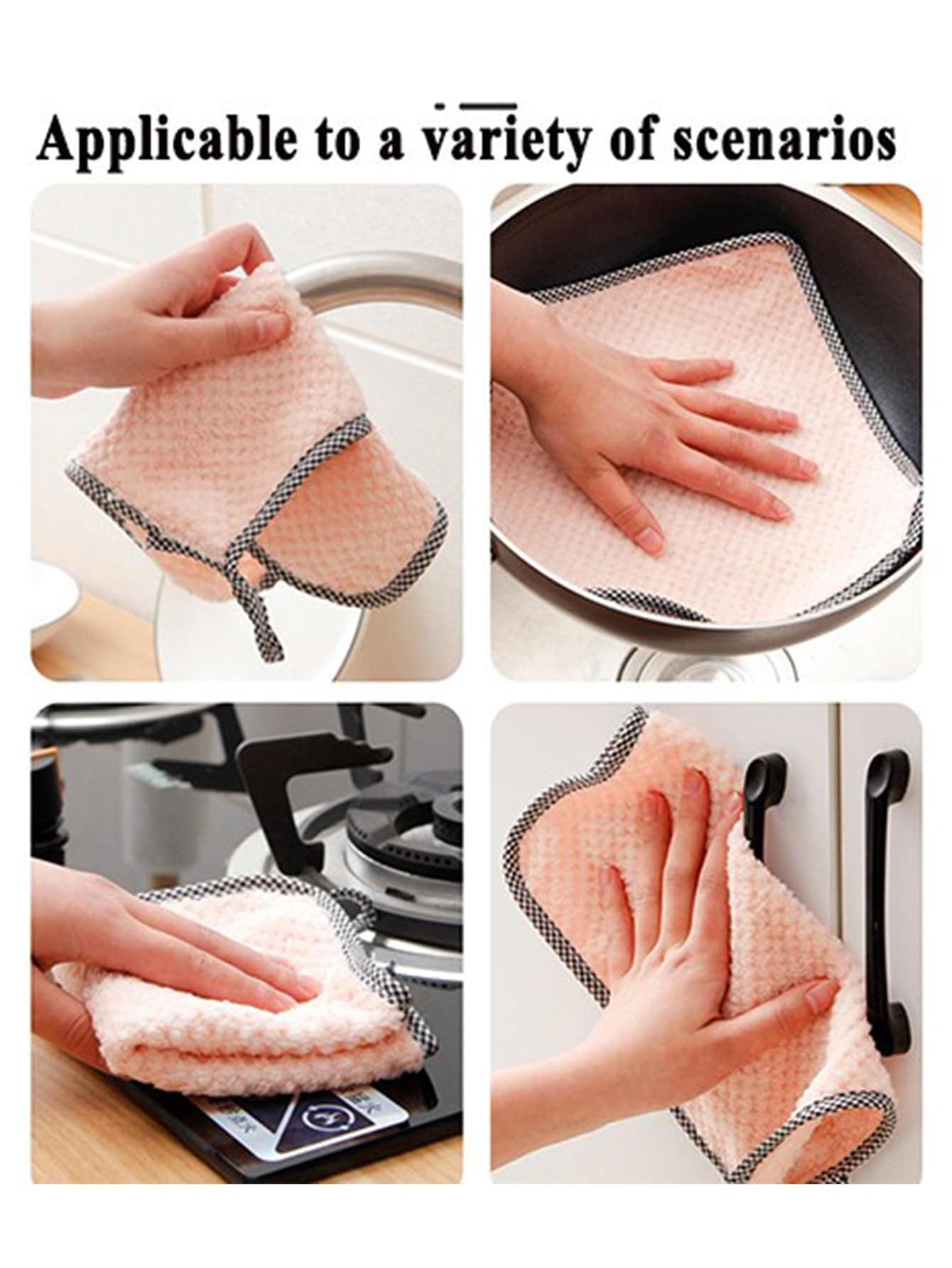 Super assorbenti panni in microfibra ad alta efficienza per stoviglie, pulizia della casa, strofinacci per cucina, per cucina, bagno, casa, fornitori per la casa