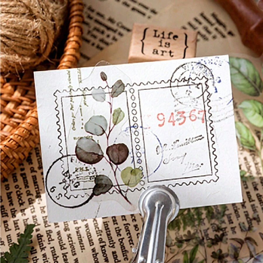 CANDY POETRY 1 Confezione Di 40 Pezzi Adesivi Decorativi Retrò In Stile Botanico Per DIY, Materiali Per Artigianato, Accessori Per Cellulari, Notebook, Laptop, Scrapbook Estetici E Forniture Per Opere D'arte
