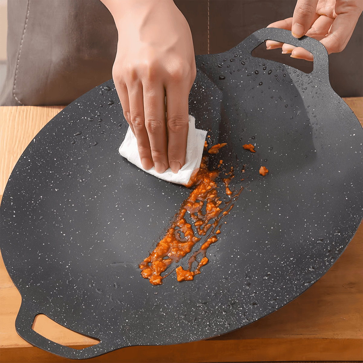 Padella In Ghisa Antiaderente (con Borsa Per Il Trasporto) E Teglia Per Pizza, Padella Per Grigliare Con Doppio Manico Antiaderente, Per Dosa, Cornbread, Padella Per Grigliare Rotonda, Padella Per Grigliare Circolare, Con Manico