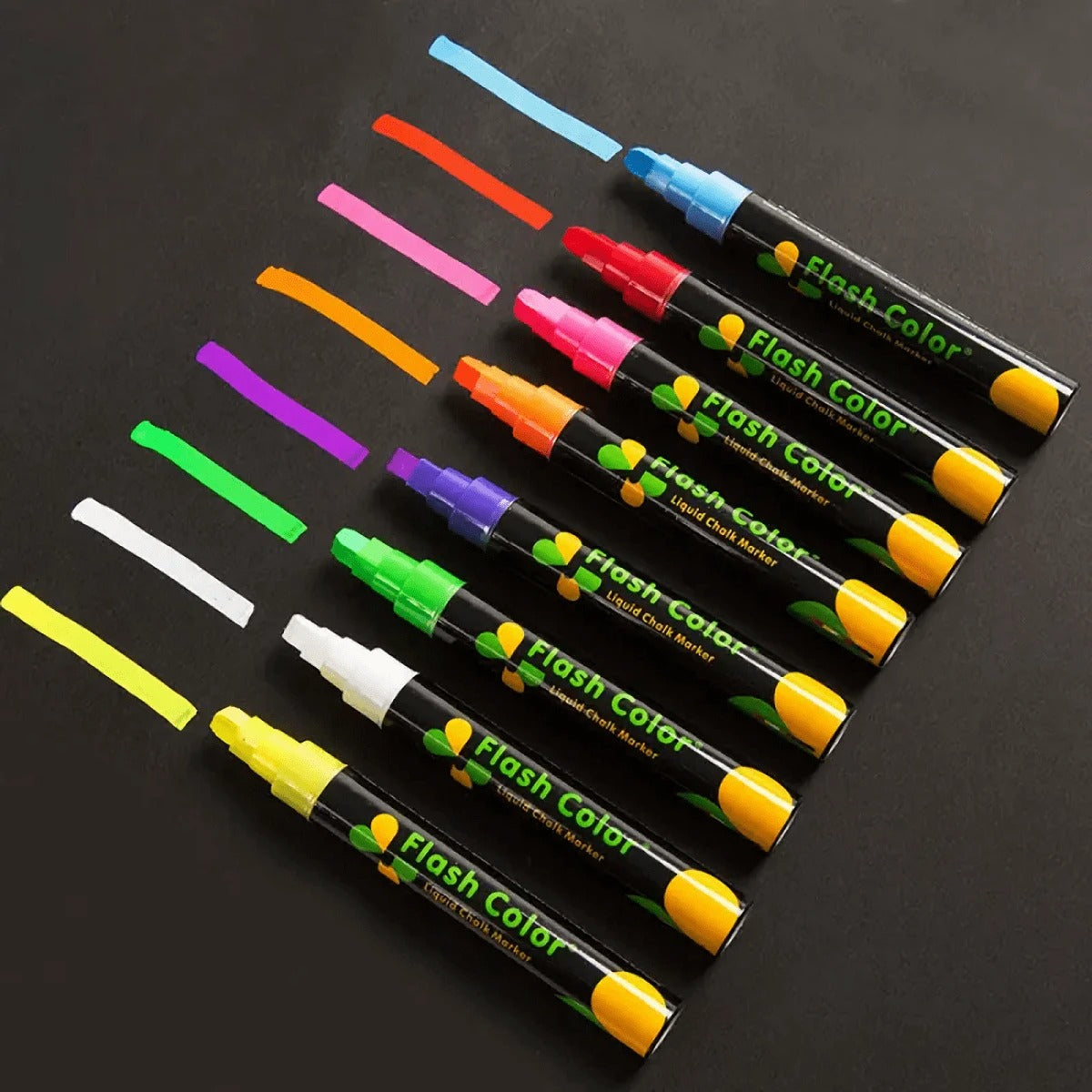 8 Colori Pennarelli Al Chalk Liquido - Colori Casuali, Pennarelli Neon Al Calcare Lavabili E Cancellabili A Umido Per Lavagne, Bacheche, Finestre In Vetro, Celebrazione Della Laurea, Arte Per Studenti - Pennarelli Cancellabili Per Finestra
