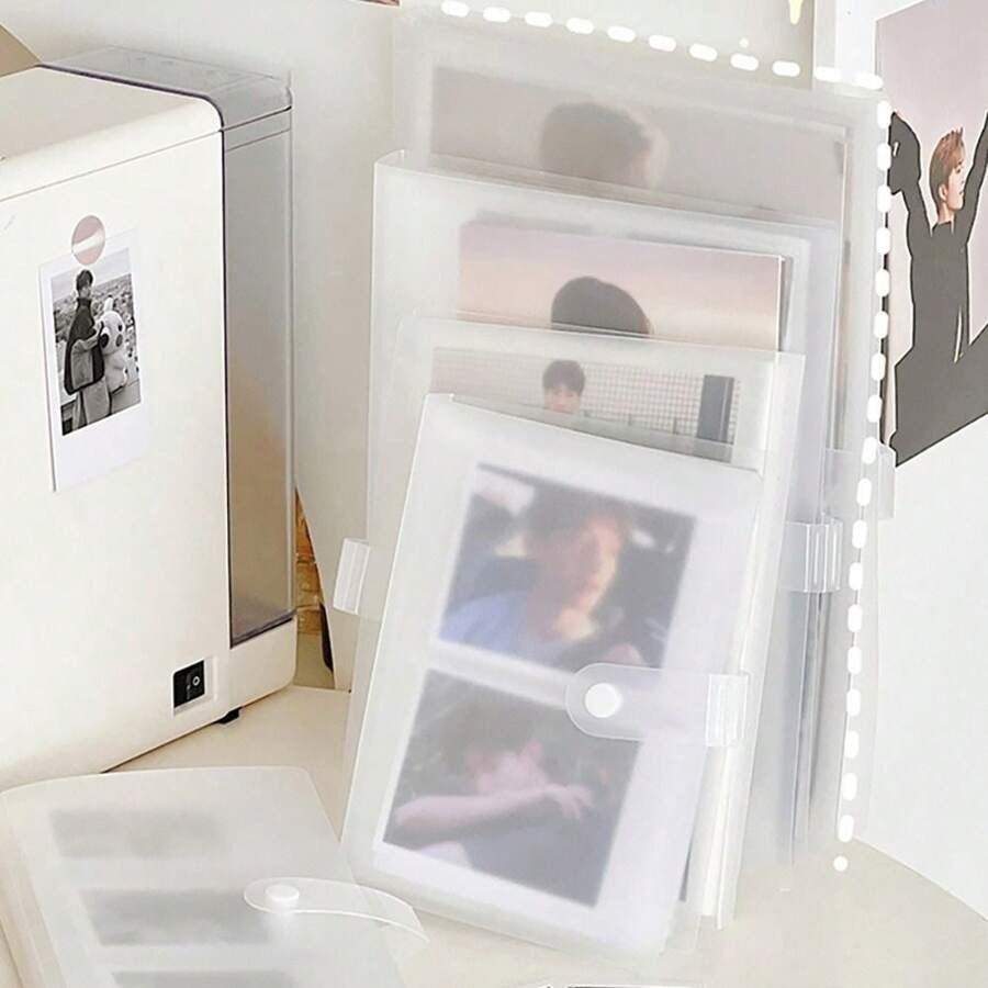 Slot Album Fotografico Trasparente Idol Portatessera Idol Star Card Raccogliere Libri Album Fotografici Creativi Porta Carte Con Foto