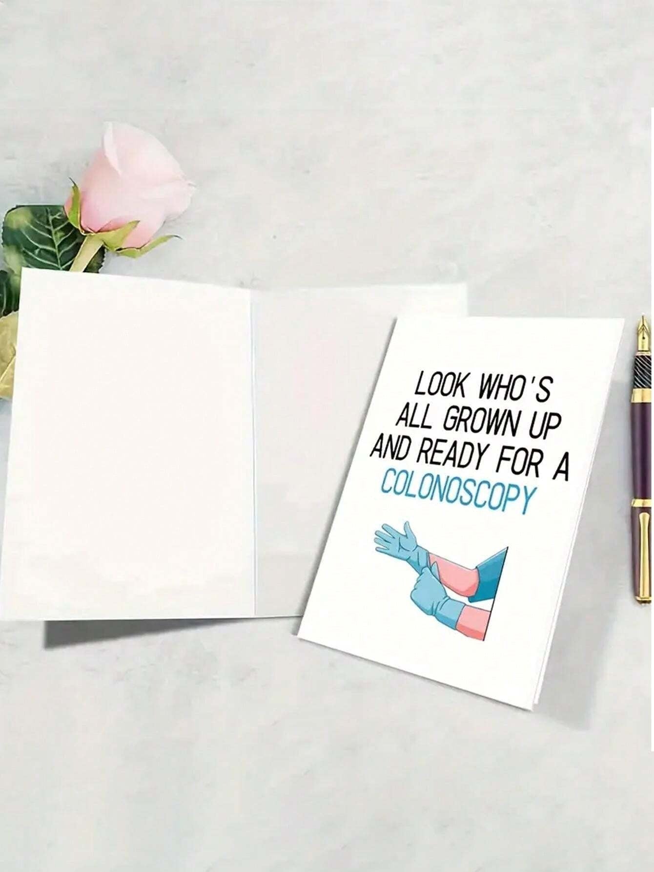 Biglietto di auguri per compleanno divertente e scherzoso sul tema della visita medica, adatto per inviare agli amici (con busta di colore casuale), ritorno a scuola, ritorno a scuola, forniture scolastiche