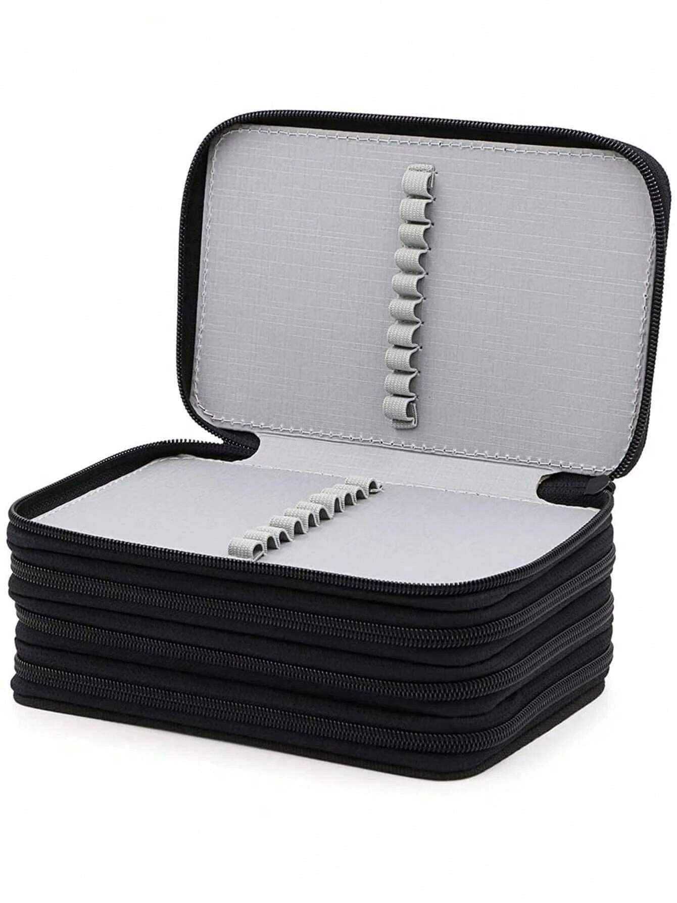 astuccio multifunzionale, astuccio per matite colorate da 72 scomparti, dotato di 3 grandi fori per temperamatite, gomme e matite, articoli essenziali per il ritorno a scuola