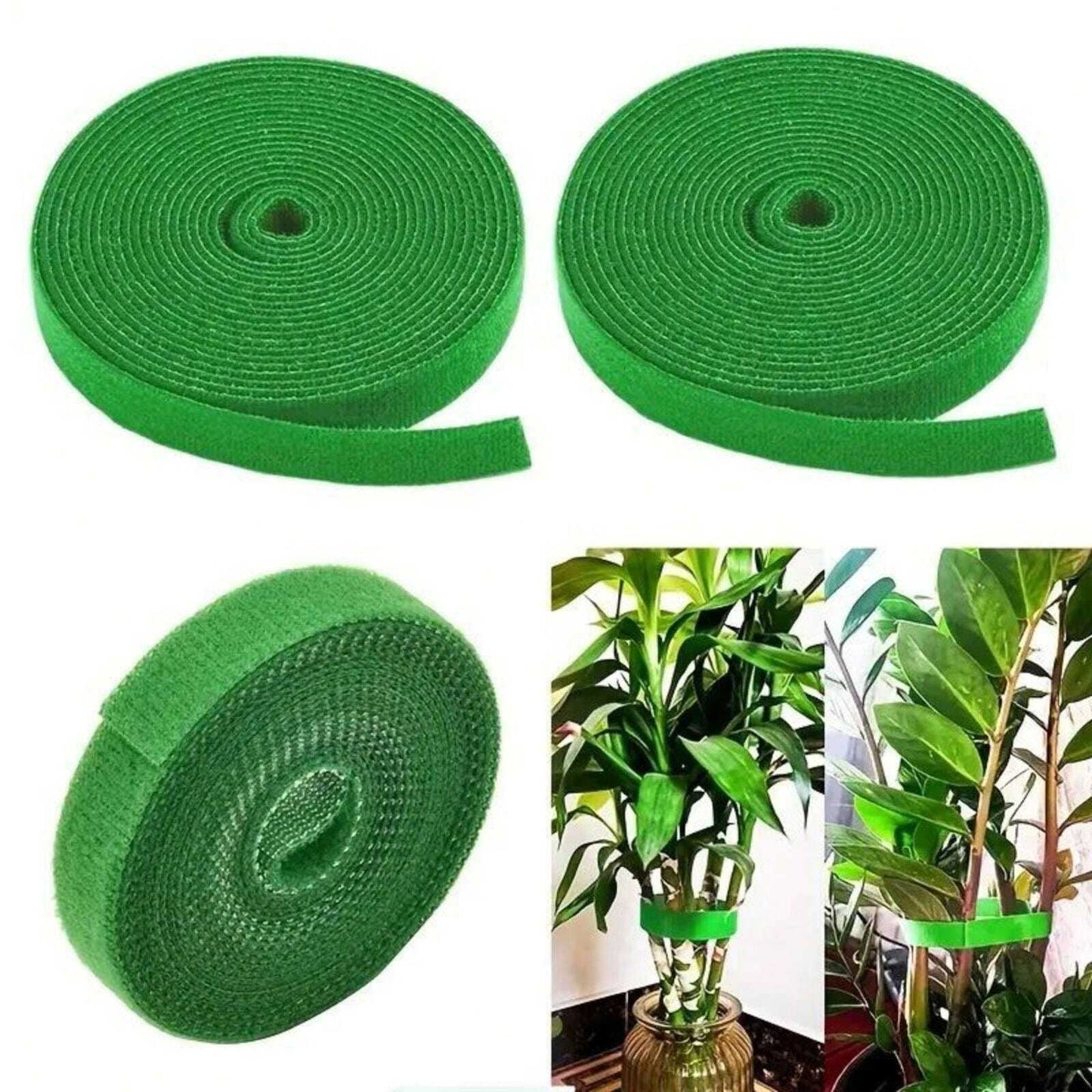 Piccolo gancio da giardino con chiusura a strappo, nastro con gancio e passante per fissare piante e rami d'albero, cintura per rami d'albero, accessori per fiori e piante da giardino, forniture per giardinaggio