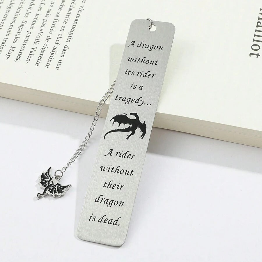 Segnalibro in metallo con incisione del drago nero - Segnalibro, marchi di lettura per collezionisti amanti dei libri, regali per amici e insegnanti - Forniture scolastiche