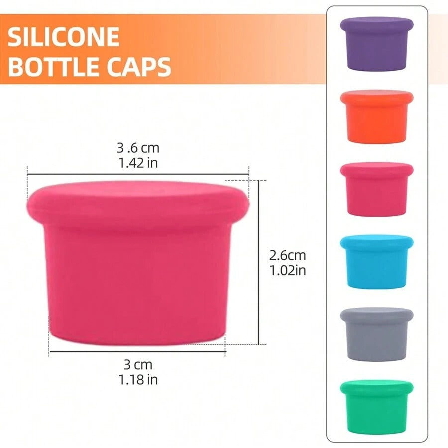 Tappo in silicone semplice e facile da usare per vino, tappo in silicone riutilizzabile per bottiglie di vino, birra, champagne, lavabile in lavastoviglie