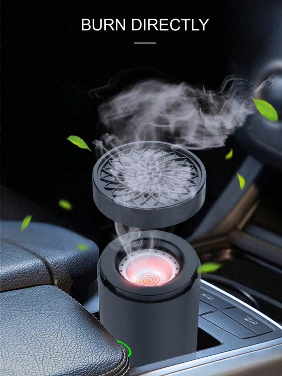 bukhoon Bruciatore di incenso per auto elettronico Bukhoon, macchina per aromaterapia, bruciatore di bakhoor per auto, sport e riposo durante la guida