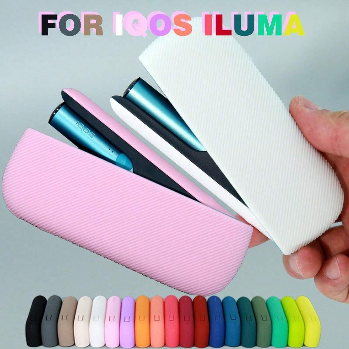 1 pezzo Accessori decorativi in silicone di vari colori per custodia IQOS ILUMA, accessori per sigarette elettroniche, non per 3.0duo, confezione regalo