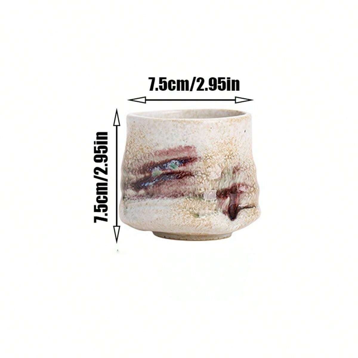 Tazza da caffè in ceramica, tazza in ceramica spessa modificata in forno, tazza sofisticata di alta qualità, sensazione di lusso di alta gamma, tazza singola retrò e creativa per uso personale