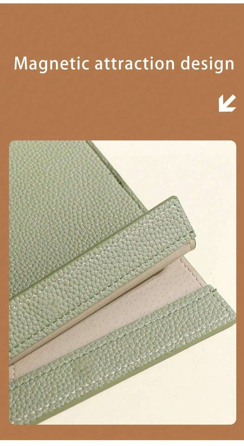 Cartella portadocumenti formato A4 in pelle spessa con motivo litchi, custodia da ufficio, valigetta per archiviazione di documenti, forniture scolastiche
