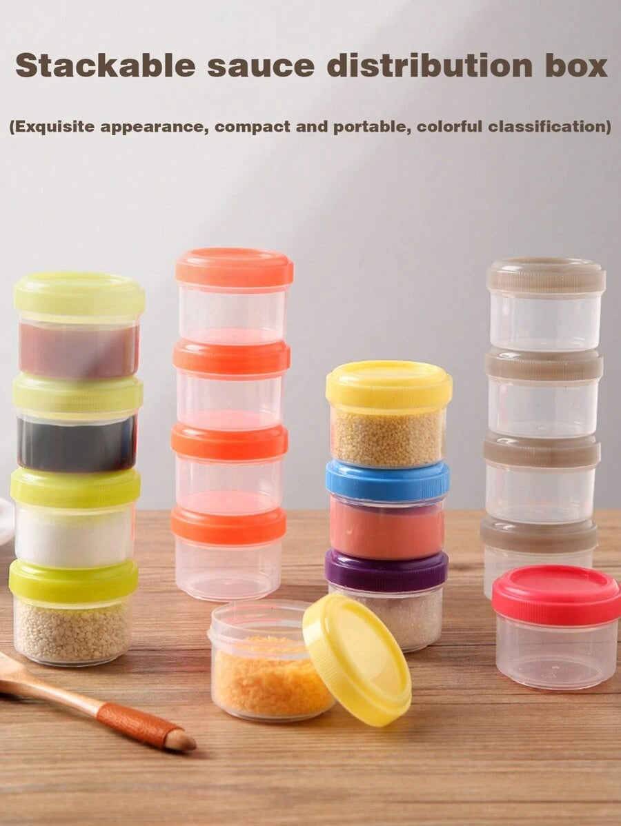 Contenitori da 35ml per condimenti per insalata con coperchi a vite, contenitori in plastica per salse e condimenti con coperchi per il pranzo scuola, forniture scolastiche, picnic, festa