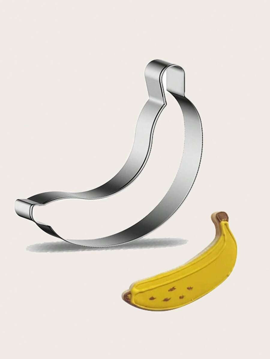 1 pezzo Stampo per biscotti in acciaio inossidabile a forma di banana, fragola e mela per la panificazione fai da te