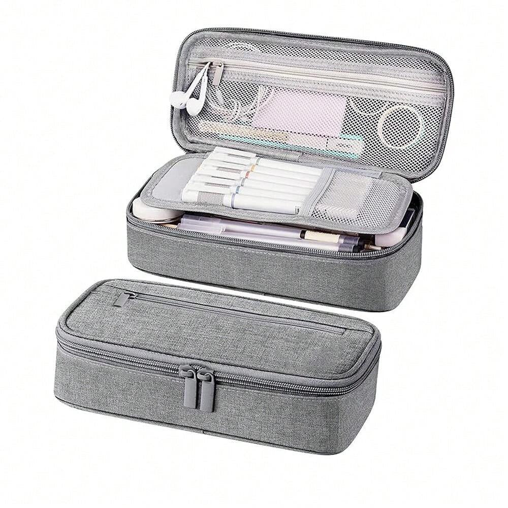 Grande astuccio portamatite, custodia per penne da studio, astuccio esclusivo per matite, borsa portamatite, adatto per forniture scolastiche e da ufficio, articoli essenziali per il ritorno a scuola