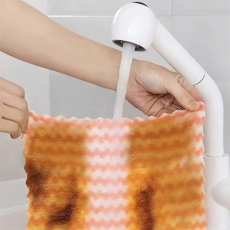 Panni da cucina in fibra ultrasottile, Panni da cucina in velluto corallino spesso anionico, Asciugamani assorbenti morbidi, Panni per la pulizia ad alta resistenza