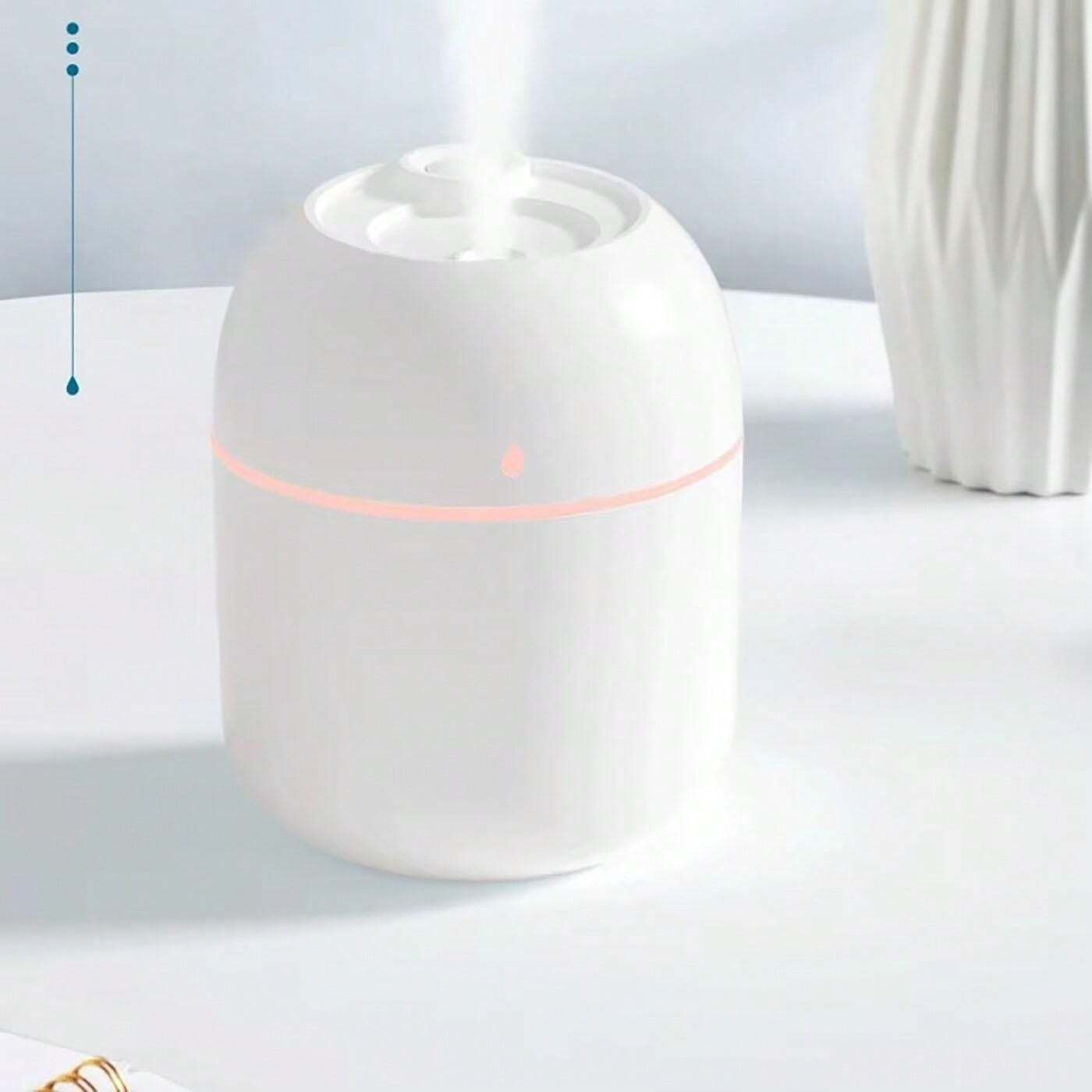 1 pezzo Mini umidificatore portatile silenzioso alimentato a USB, umidificatore d''acqua portatile per casa/ufficio/scrivania