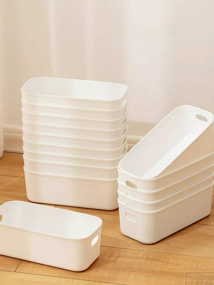10 pezzi/5 pezzi Scatola portaoggetti multifunzione, custodia per cosmetici da tavolo con cassetti, organizer per cassetti in plastica trasparente combinata, versatile, scatola portaoggetti trasparente per il trucco, elegante scatola portaoggetti