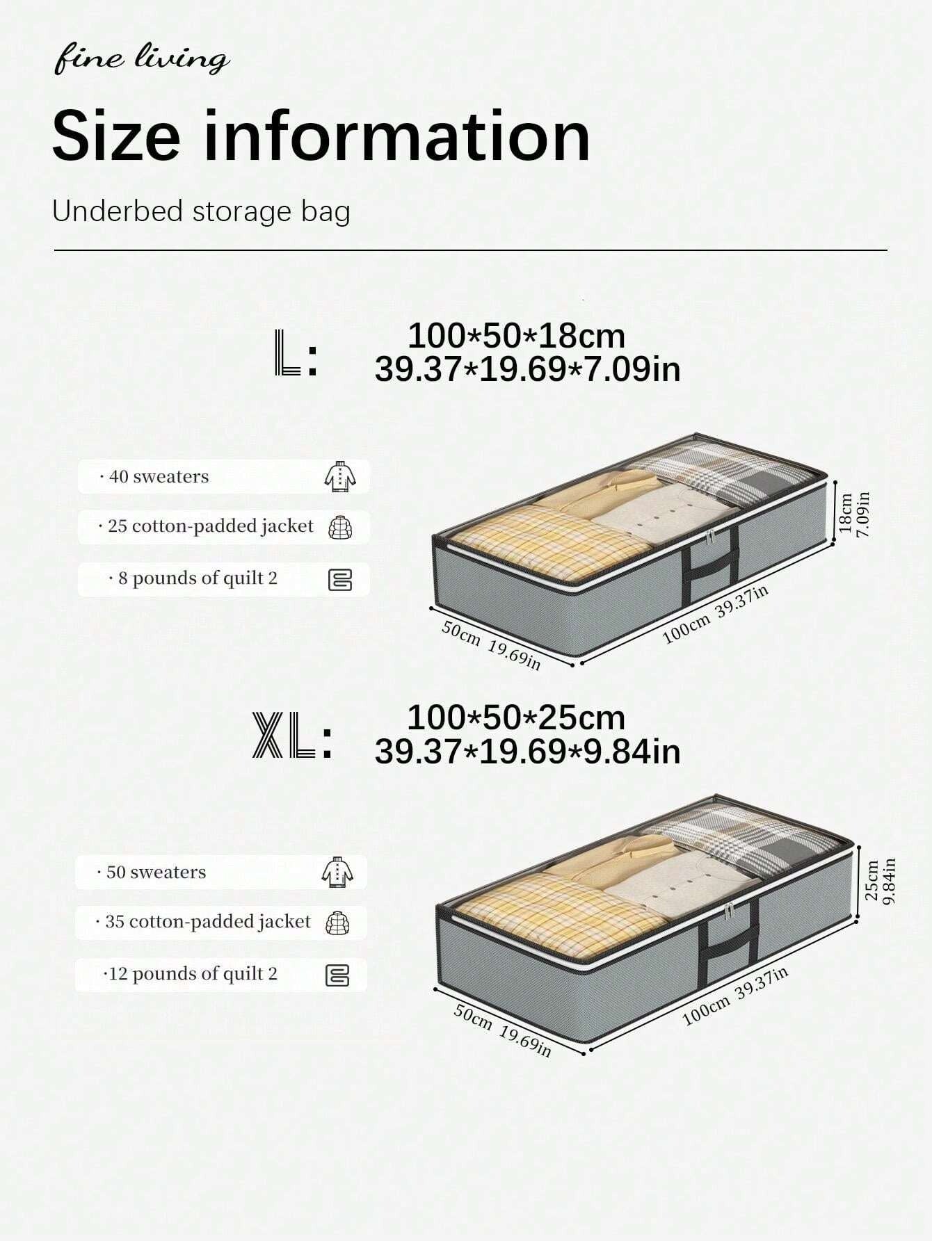 Borsa per contenitore sotto al letto, borsa per contenitore piatta, scatola per cassetti, borsa per armadio, borsa per trasloco, borsa trasparente in alto per conservare vestiti e piumoni, realizzata in tessuti di alta qualità