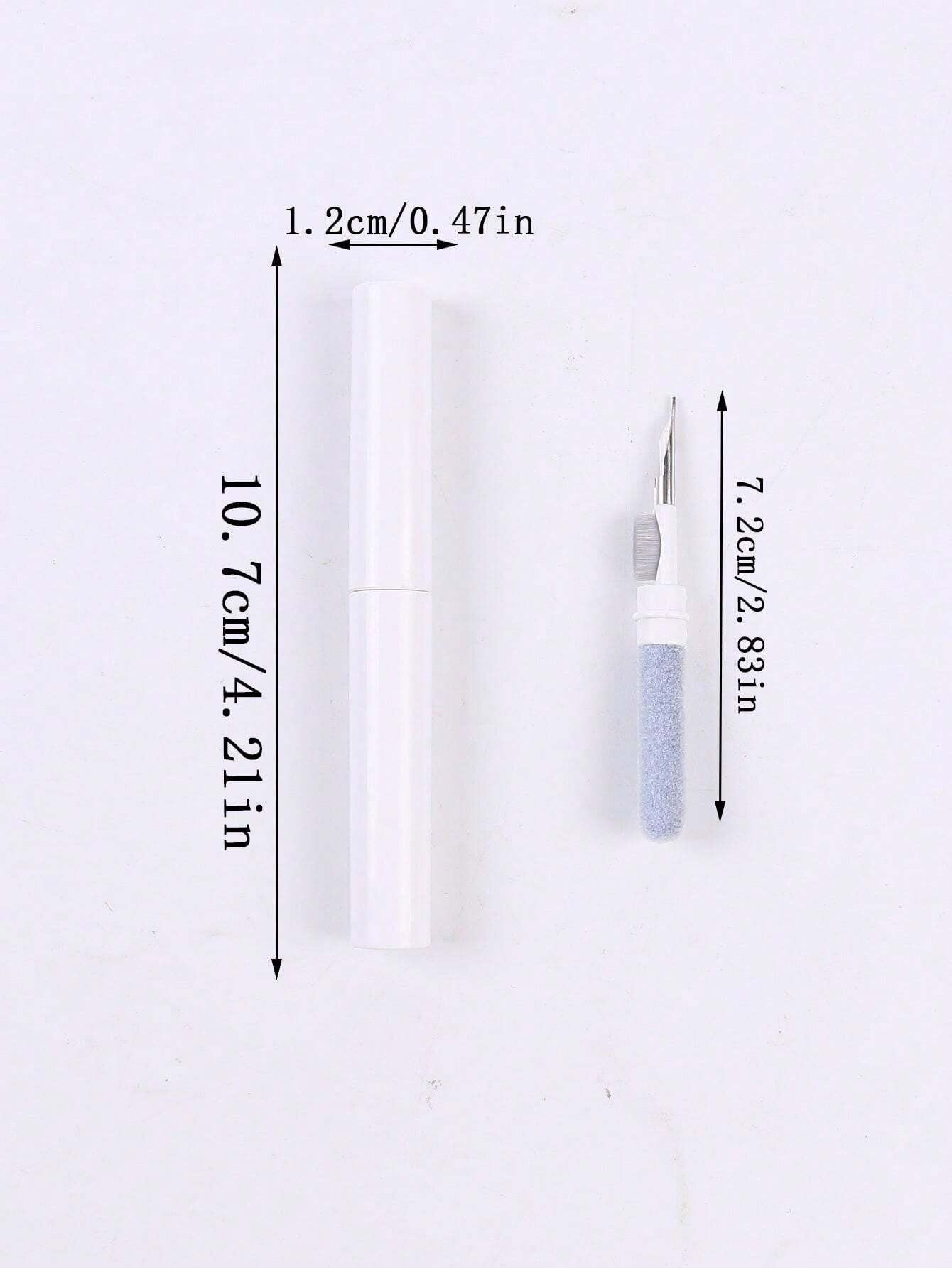 1 pezzo Kit di pulizia per auricolari, comprende spazzola per pulire auricolari, cuffie senza fili, computer portatile, fotocamera (bianco)