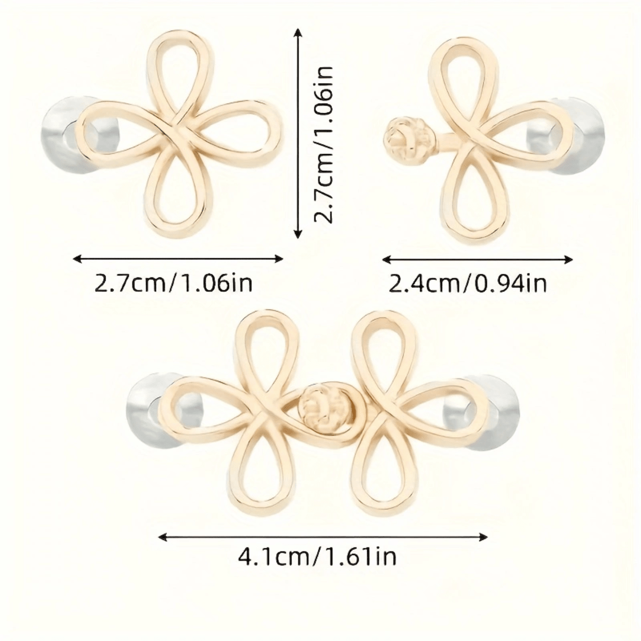 1/2 Paia di cinture con fibbie in metallo senza cuciture, con gancio nodo portafortuna rimovibile, adatte per jeans e gonne, accessori di moda regolabili - nero, oro, grigio argento, bronzo