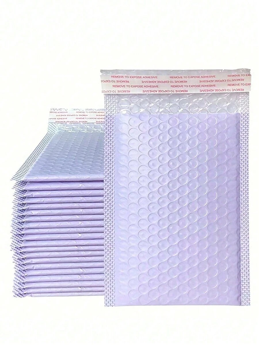 buste colorate a bolle di diverse dimensioni, buste protettive per prodotti aziendali, buste per la spedizione, forniture per la spedizione