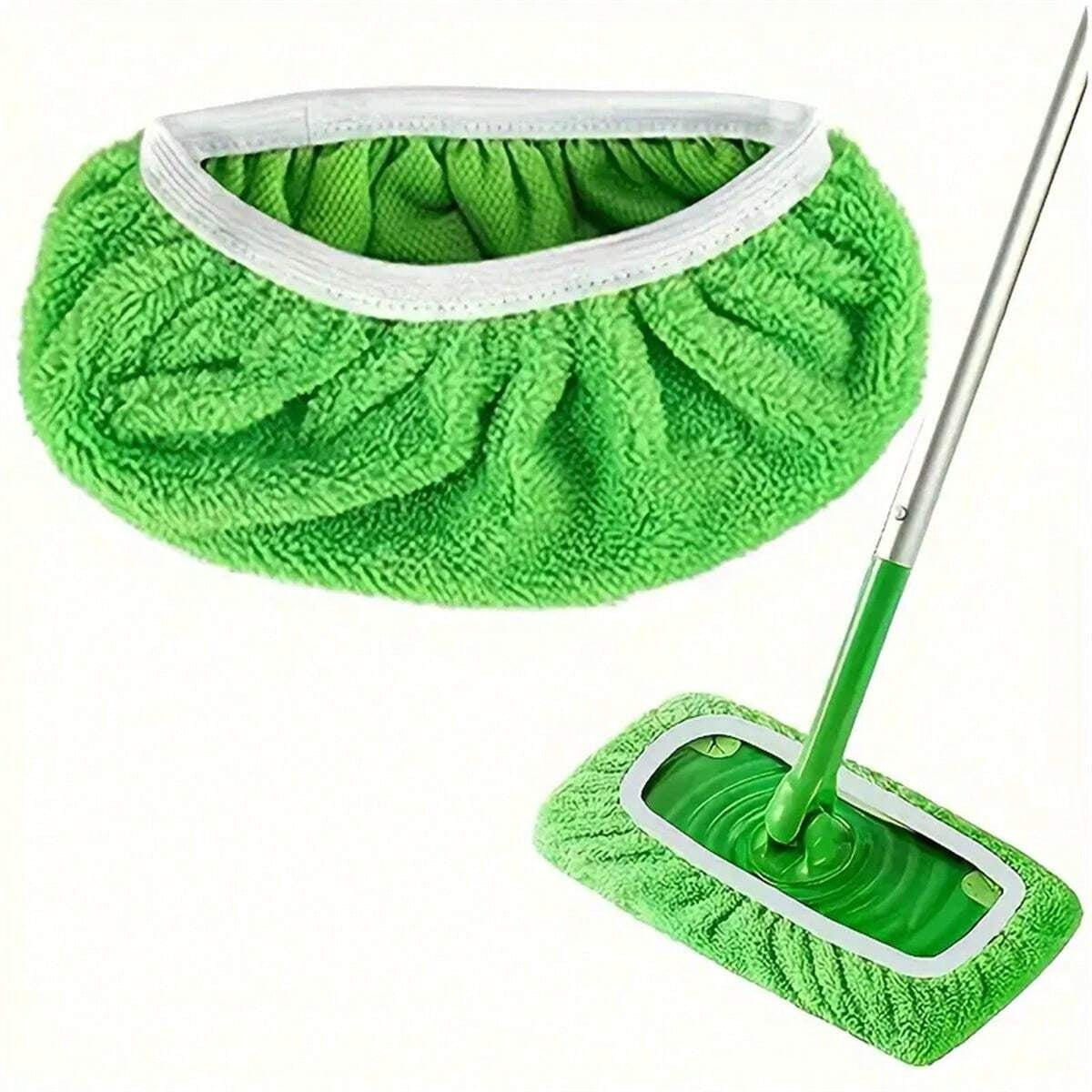 1/2/4/6 pezzi Panni mop piatti con fascia elastica - super assorbenti, lavabili, durevoli, facili da pulire, morbidi e rimuovono la polvere - ideali per forniture per la pulizia e la manutenzione della casa.