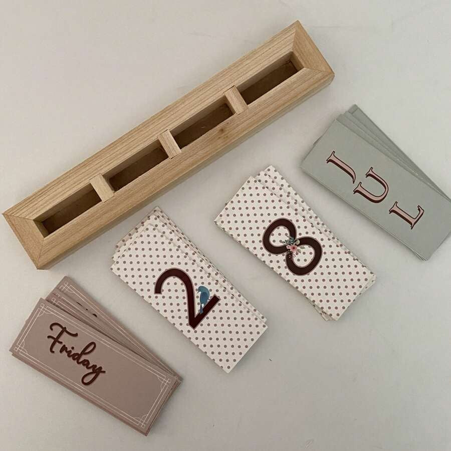 Calendario perpetuo alla moda, adatto per scrivania in ufficio o decorazione per feste, rientro a scuola, forniture scolastiche
