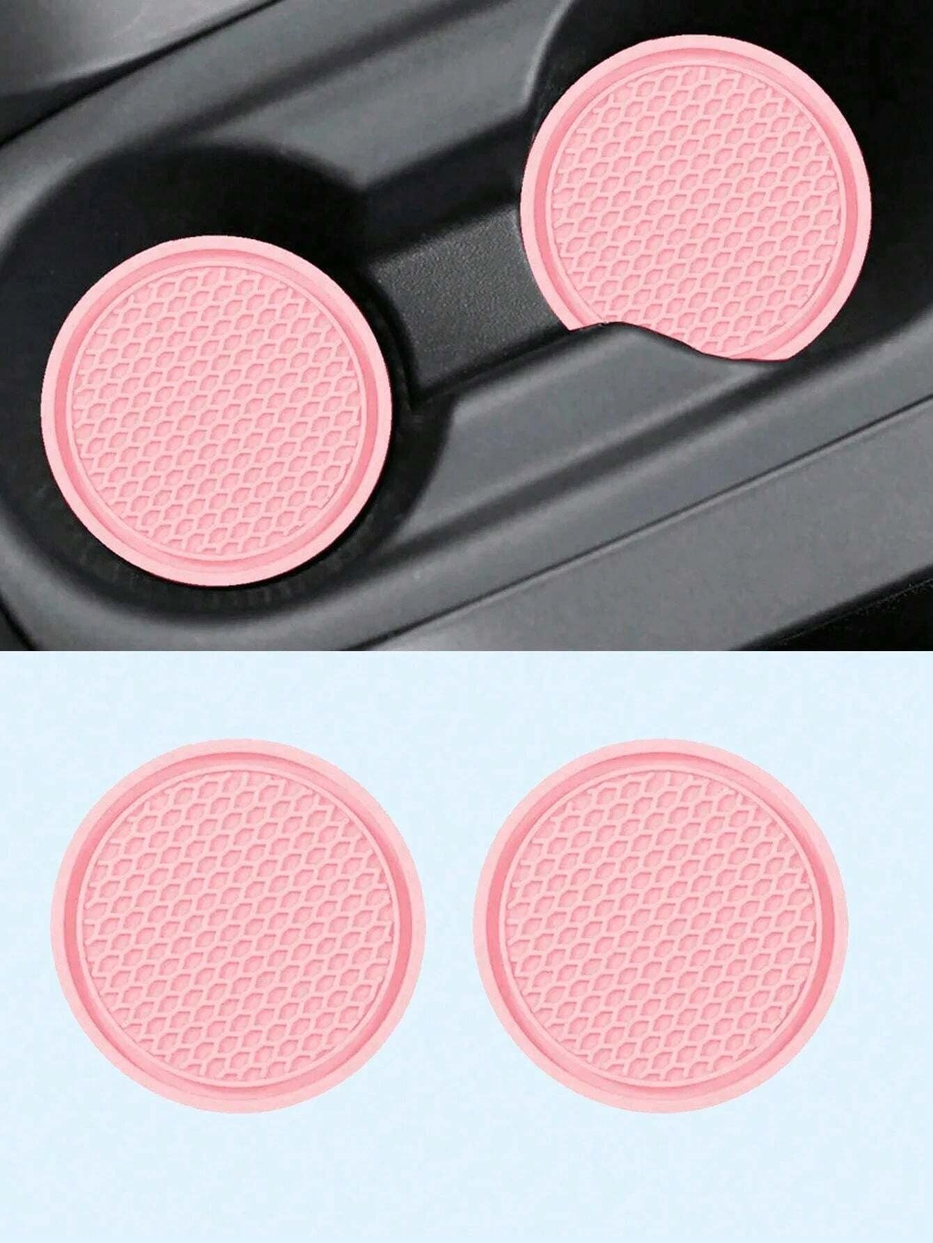 4/2/1 pezzo Sottobicchiere per auto, sottobicchiere portabicchiere con inserti luccicanti, sottobicchiere in silicone universale antiscivolo incorporato