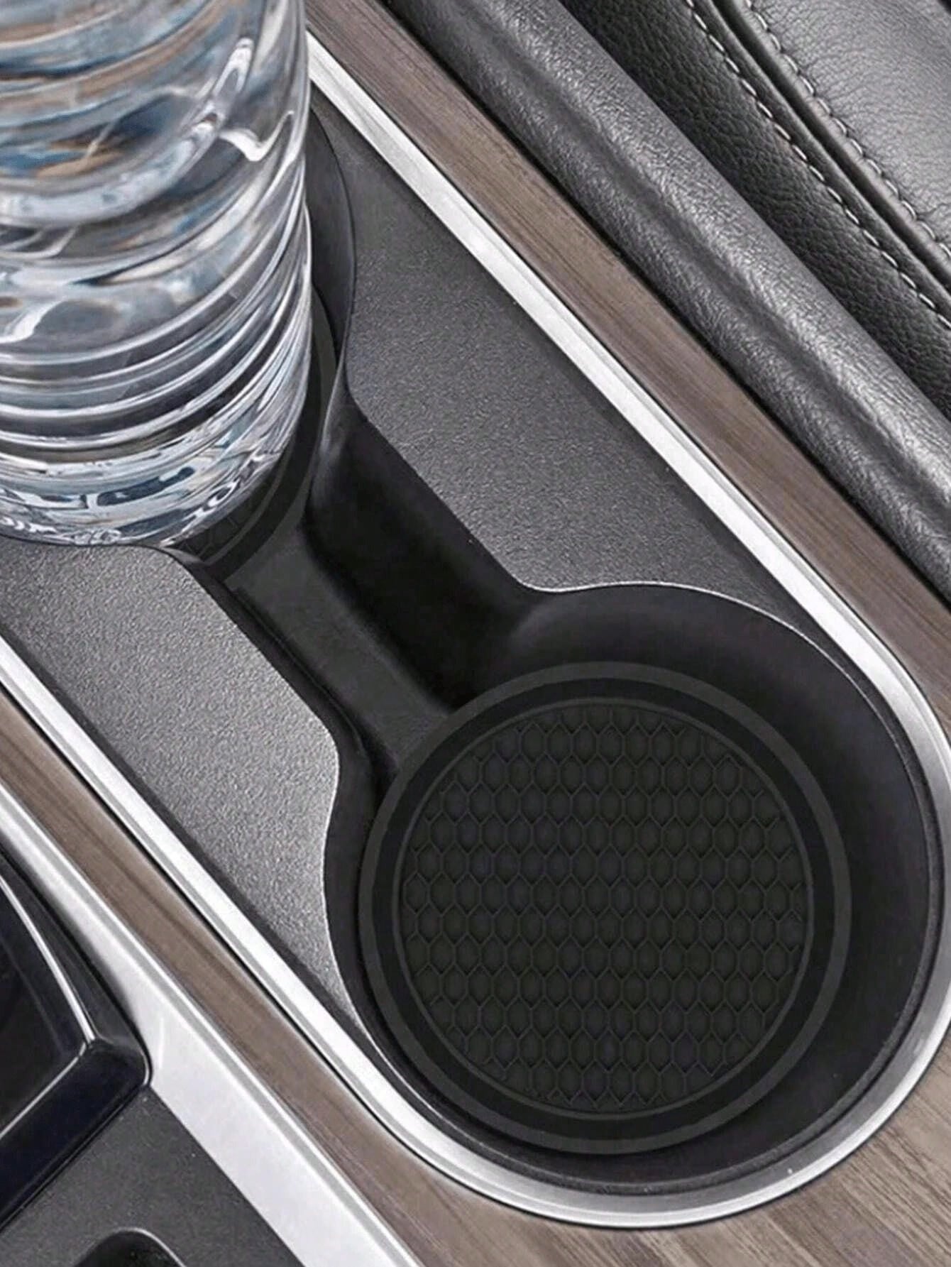 4/2/1 pezzo Sottobicchiere per auto, sottobicchiere portabicchiere con inserti luccicanti, sottobicchiere in silicone universale antiscivolo incorporato