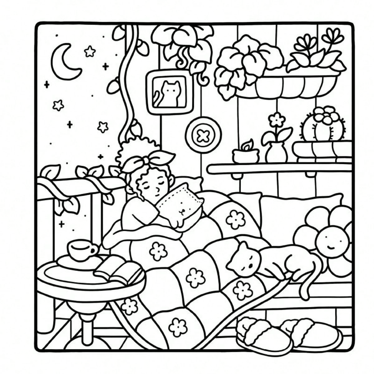 Libro da colorare per adulti con ragazze, raffigurante attività quotidiane confortevoli e cute per il relax, adatto come regalo (Spazi Accoglienti da Colorare), Ritorno a Scuola