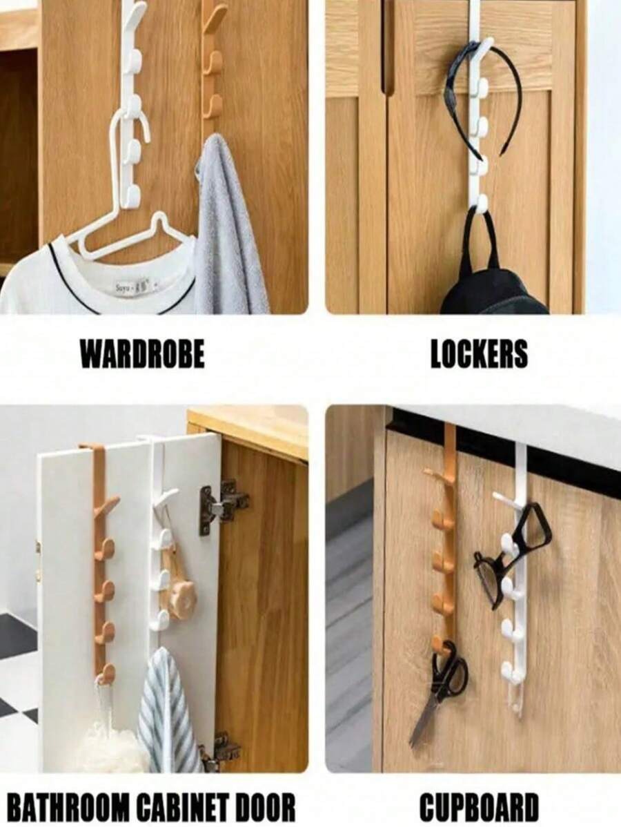 1 pezzo Appendino per porta da camera da letto, gruccia a muro per armadio di dormitorio per appendere vestiti, borse, cappelli,