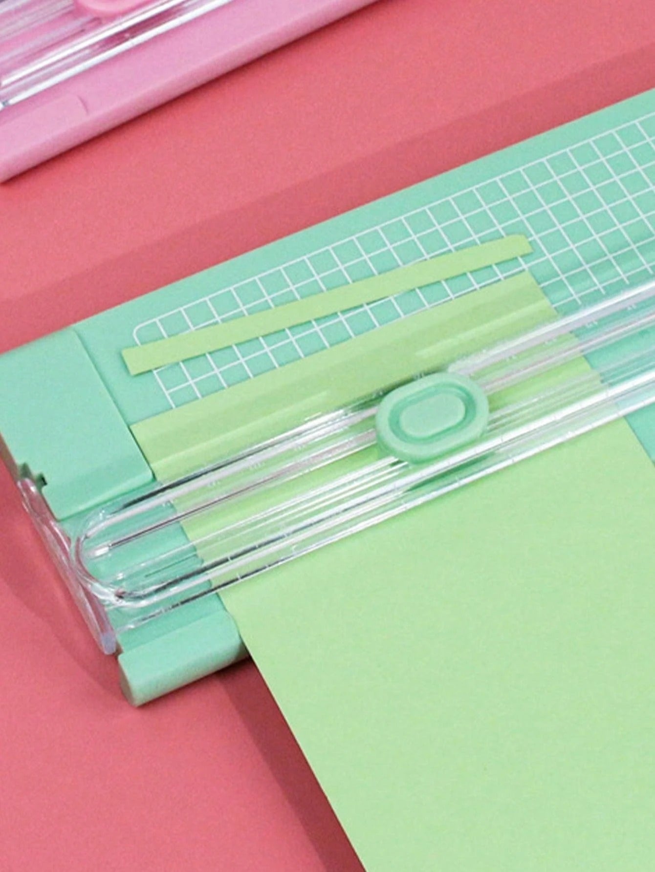 Taglierina per carta A4/A3, Taglierina per carta portatile in plastica, Mini strumento di taglio per foto, Lama da taglio manuale da scrivania