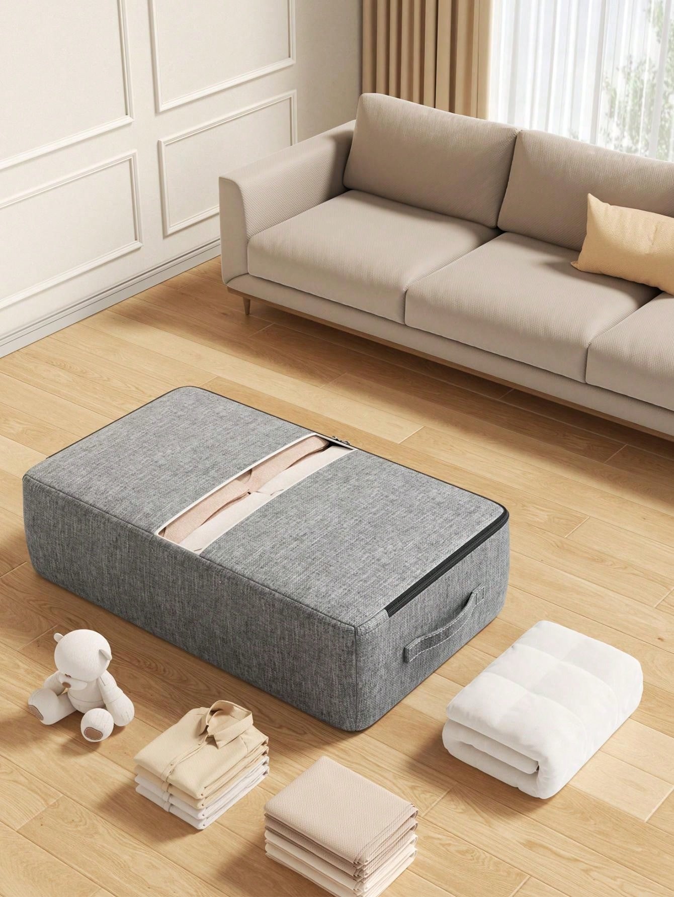 1 pezzo Borsa per lo stoccaggio sotto il letto, per sfruttare appieno lo spazio sotto il letto, borsa pieghevole per lo stoccaggio, borsa per armadio, borsa per indumenti