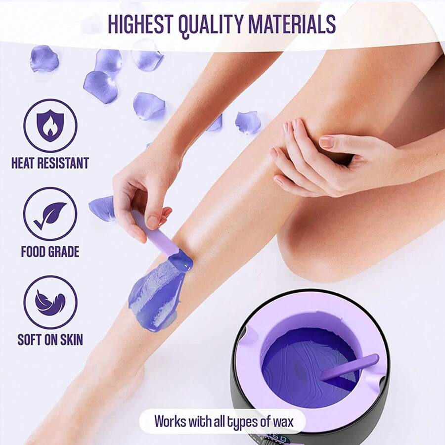 1 pezzo Ciotola di fusione della cera in silicone, ciotola interna del riscaldatore di cera resistente al calore (viola)