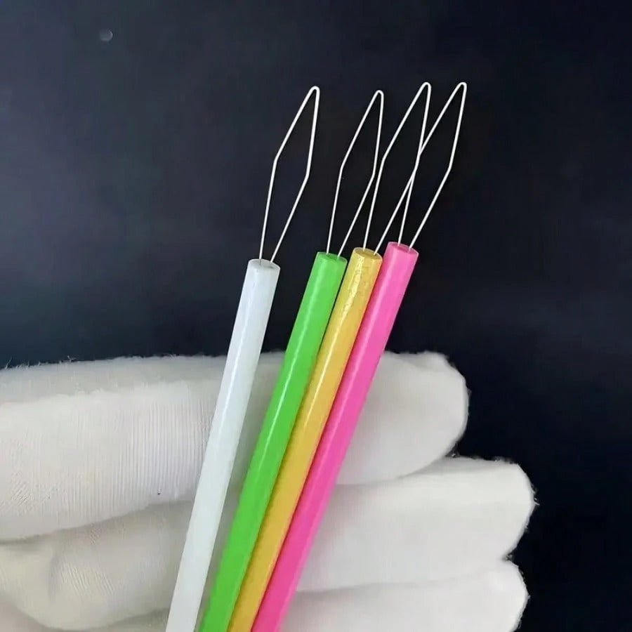 5/10 pezzi Infilafili di plastica colorati - Set di infilafili cilindrici, accessori per cucito fai-da-te, strumento per infilare facilitato, aiuto per aghi da perle, dispositivo per aghi adatto agli anziani