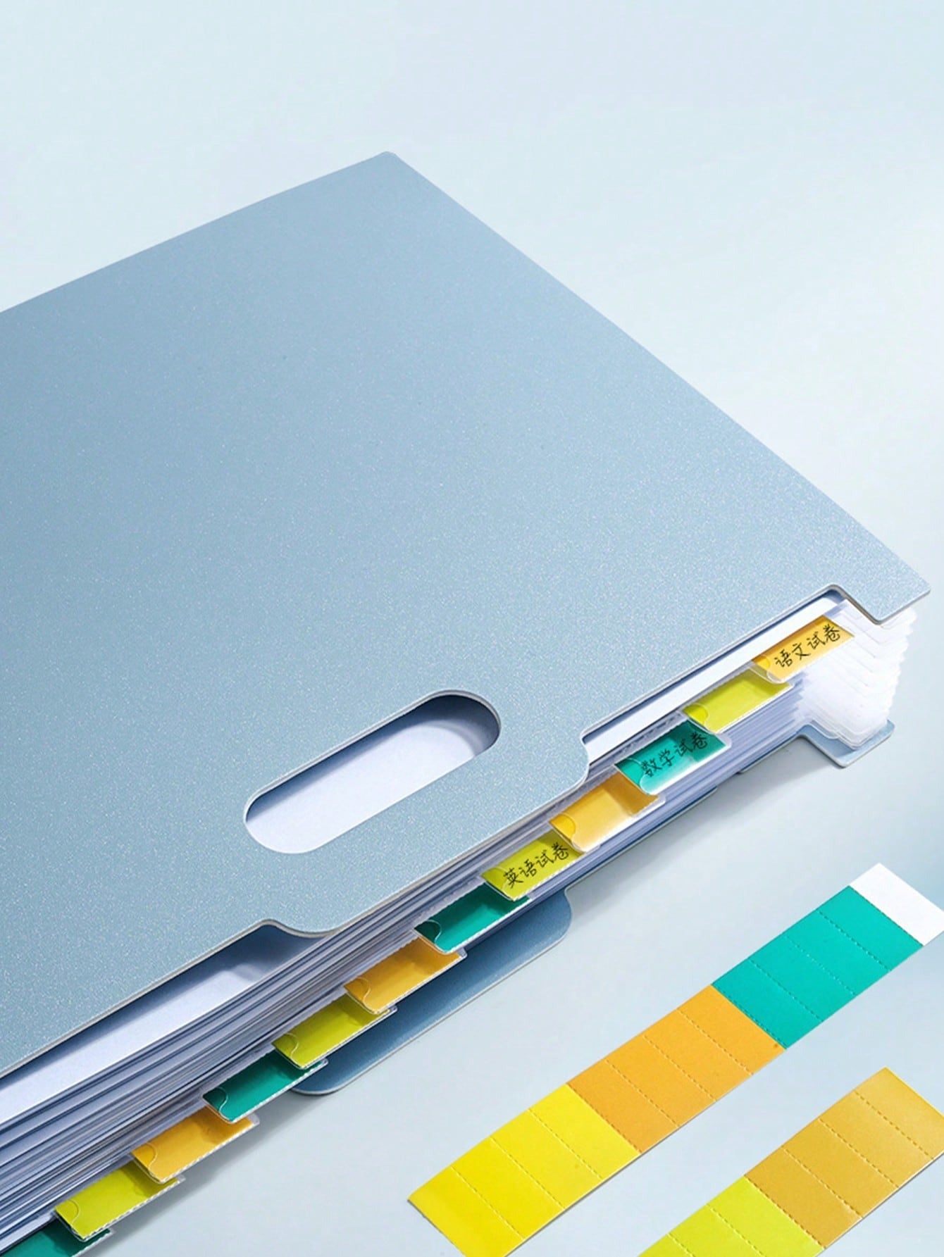 Cartella espandibile formato A4 - 13 tasche, organizer a fisarmonica per documenti, portatile e con impugnatura, multilivello, per studenti, documenti, elaborati, grande capacità, organizer da scrivania