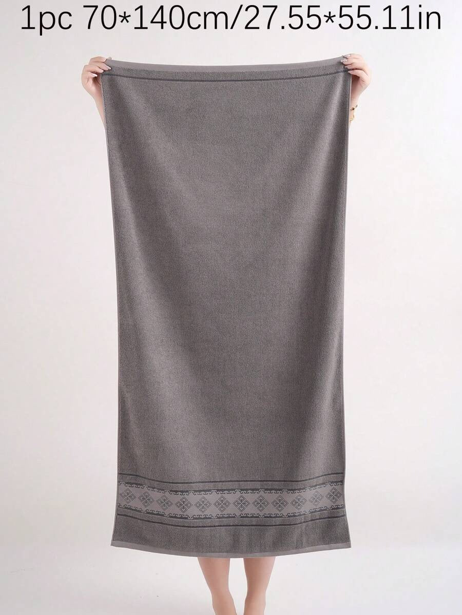 1 pezzo 100% Cotone Salvietta da bagno/Salvietta per il viso/Asciugamano da bagno con bordo in raso, assorbente e morbida, salvietta da ospite di stile elegante, decorazione bagno di alta qualità