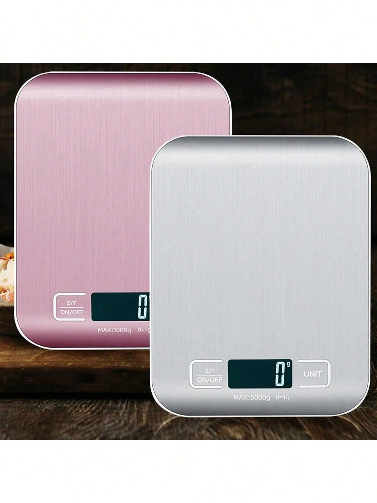 Bilancia da cucina digitale di precisione con display LCD retroilluminato | Bilancia multiuso in acciaio inossidabile robusta, per panificazione, cucina, caffè e gioielli | Conversione istantanea once/grammi, funzione Tara (batterie incluse)