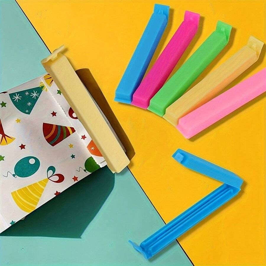 20 pz/10 pz/5 pz Cliip riutilizzabili in plastica anti-umidità per sacchetti di cibo, per chiusura ermetica di scatole e accessori per la conservazione in cucina