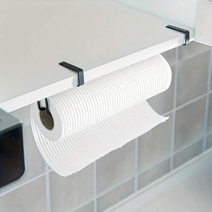 1 pezzo Semplice portaoggetti per cucina/bagno, utilizzabile come portarotolo di carta, portasalviette di carta, portastracci, disponibile in varie dimensioni e tipologie.