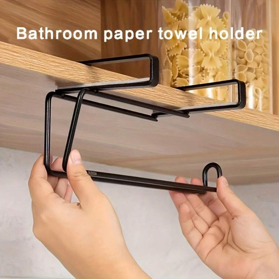 1 pezzo Semplice portaoggetti per cucina/bagno, utilizzabile come portarotolo di carta, portasalviette di carta, portastracci, disponibile in varie dimensioni e tipologie.