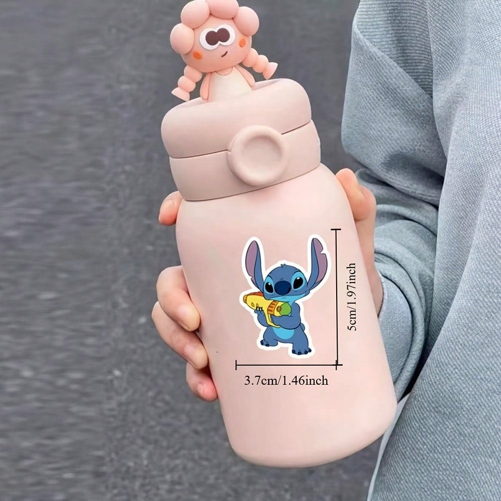 Adesivi carini di Stitch Disney, adesivi impermeabili per custodie per telefono, forniture per ufficio, forniture scolastiche, adesivi fai-da-te, adesivi decorativi, adesivi cartoni animati