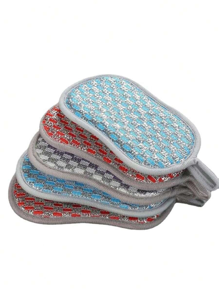spugna per lavare i piatti in cucina, non danneggia gli utensili, utensile da cucina a doppia faccia per la pulizia, tampone abrasivo, spugna per pulire la cucina, forniture per la pulizia