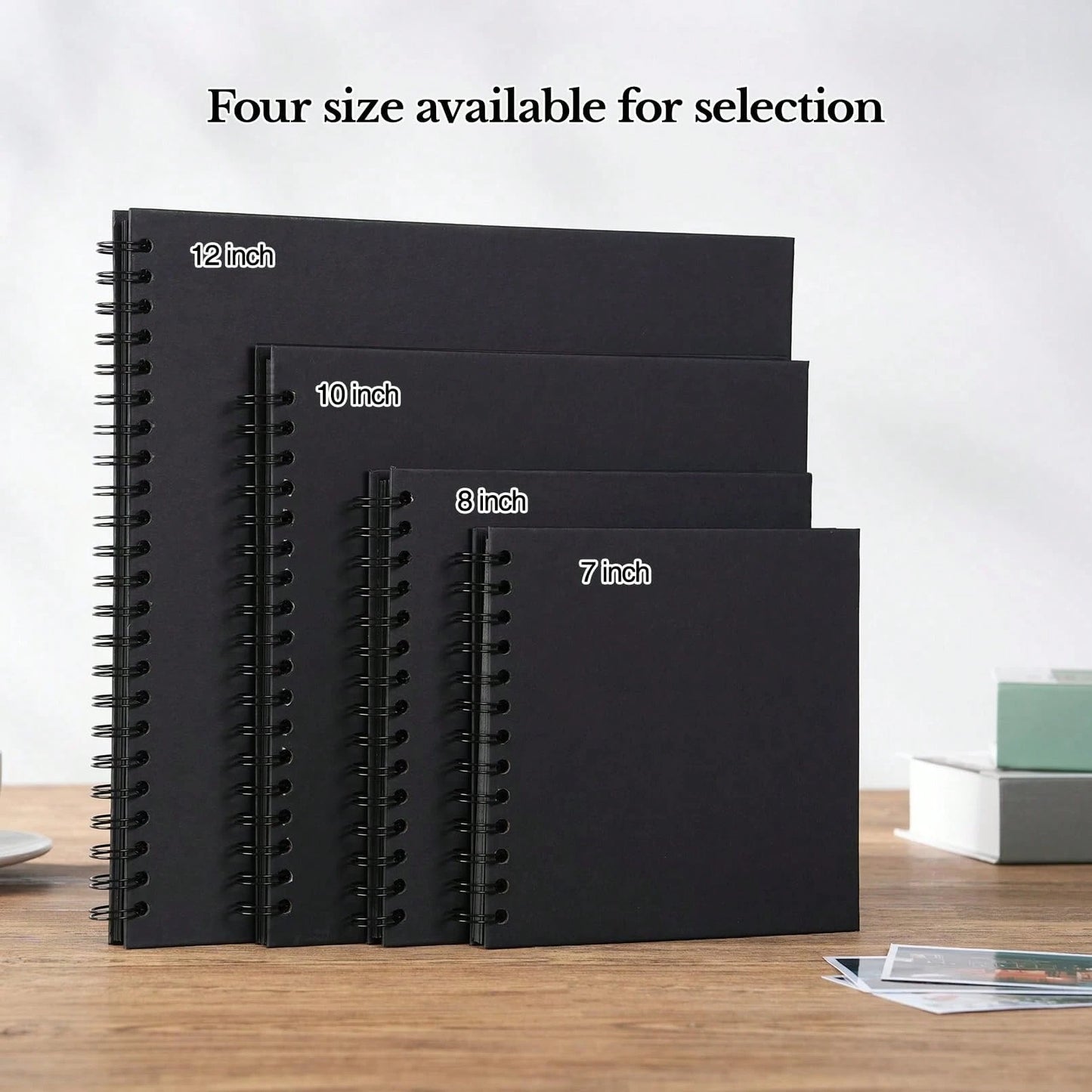 Album scrapbooking fai-da-te da 7"x7"/8"x8"/10"x10", 40 pagine/20 fogli, copertina rigida in carta kraft, album fotografico per matrimonio, anniversario e famiglia