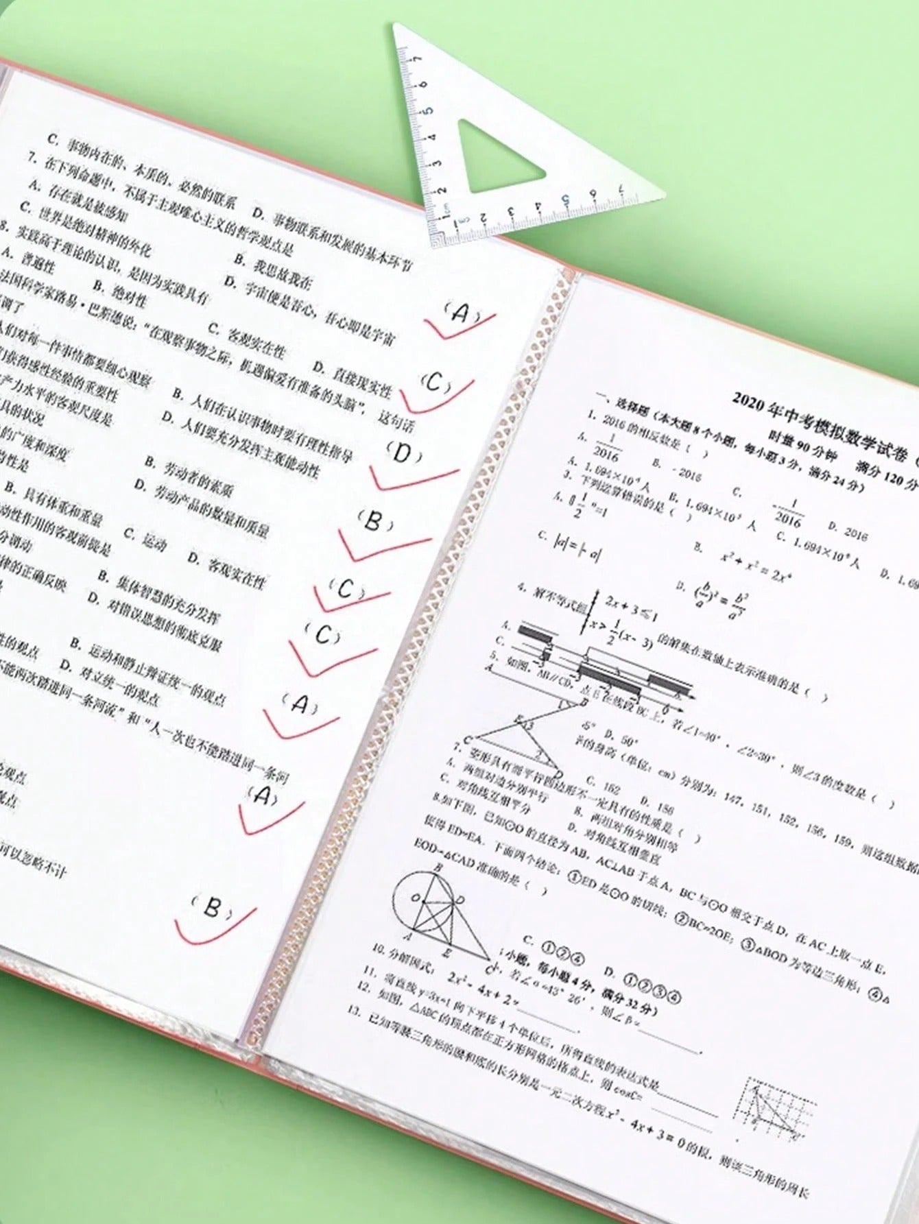 Raccoglitore A4 organizzatore di documenti, cartella multipage per forniture per ufficio, custodia portafoglio per lavori, certificati, documenti d'esame, con pagine divisorie, articoli per il ritorno a scuola