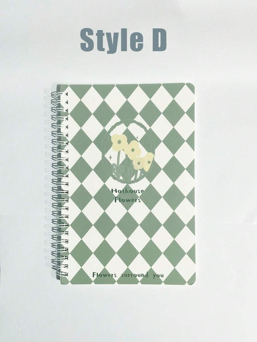 Set regalo di quaderni di estetica verde - 4 stili unici da 480/240/120/60 fogli, regali di apprezzamento per gli insegnanti e di laurea per gli studenti, in carta, 60 righe normali, quaderno scolastico A5, design a cartoni animati carini