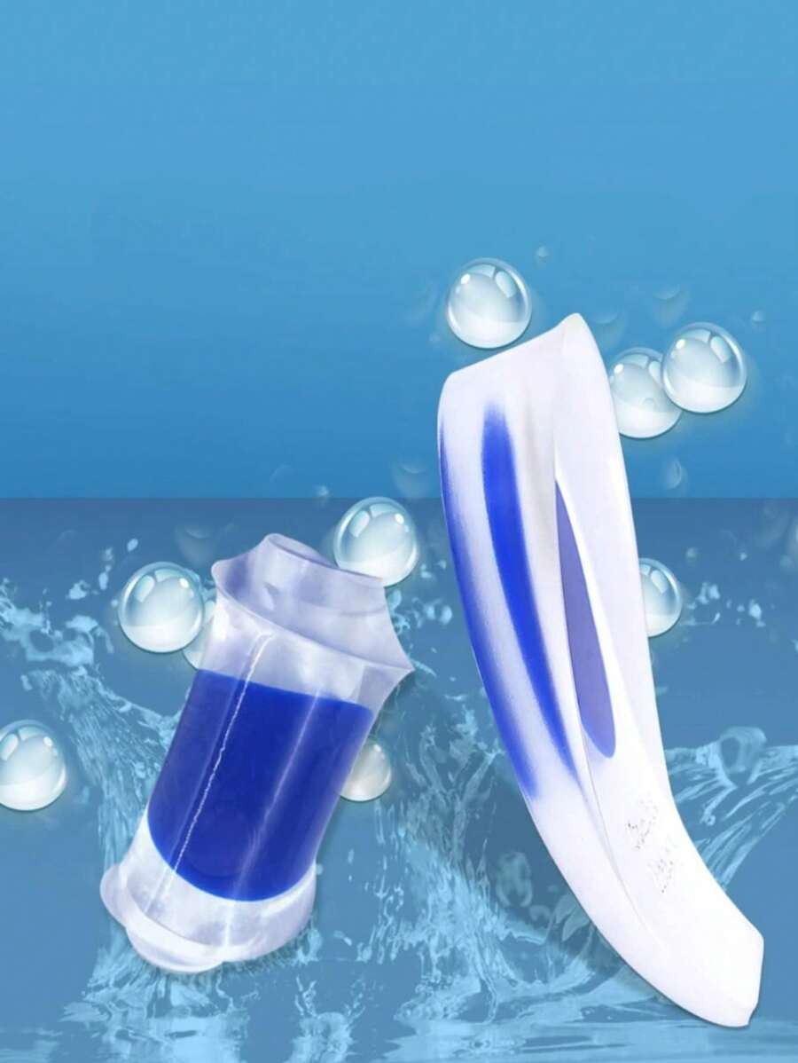 1 Paio di Sottopiedi in Silicone Morbido, Cuscinetti Ammortizzanti Trasparenti per il Tallone, Solette Massaggianti per Uomini e Donne, Strumento per la Cura dei Piedi